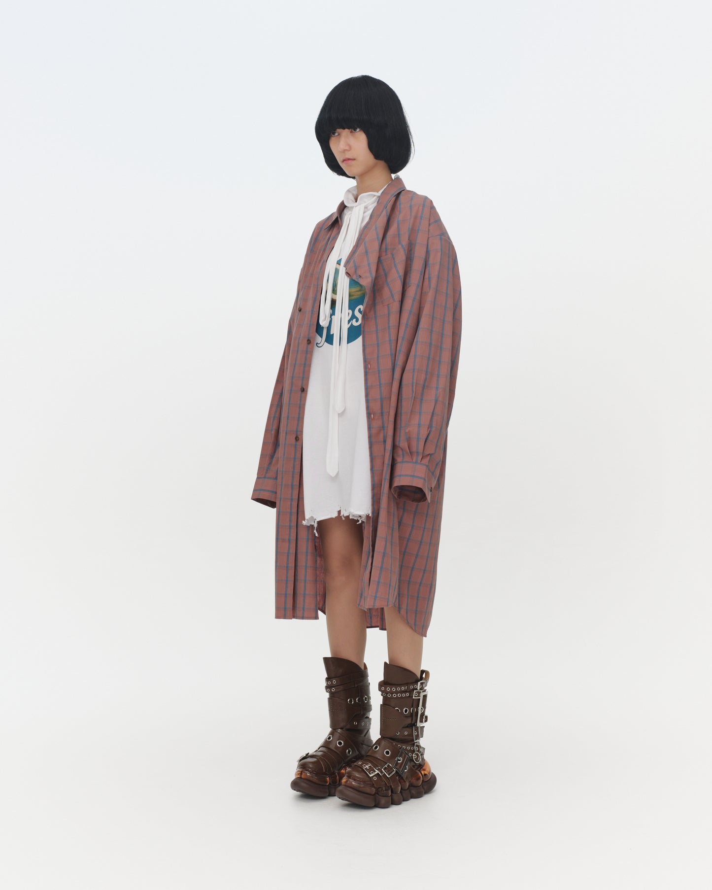 【SS26受注】Kimono Shirt / Brown / MSS26B02