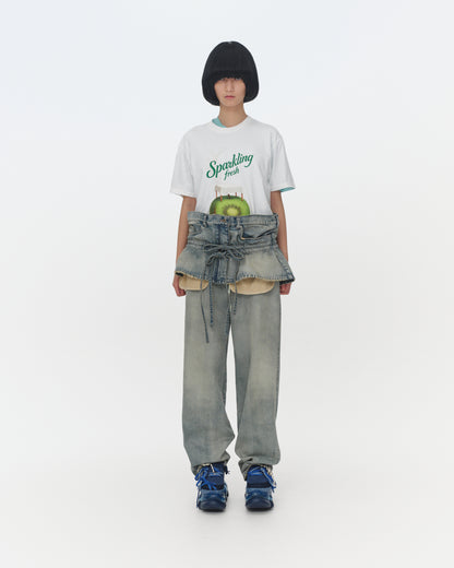 【SS26受注】Mini Denim Skirt / Light Blue / MSS26S01