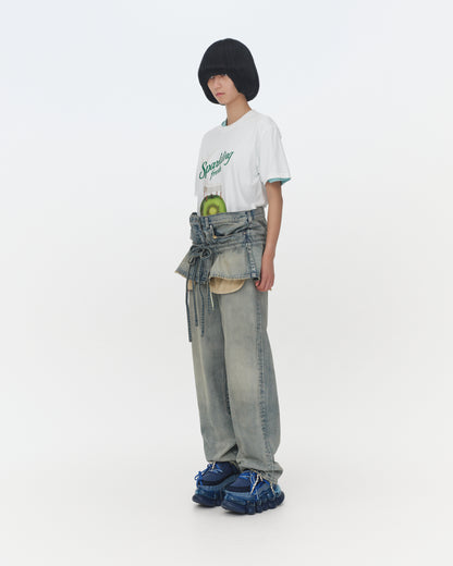【SS26受注】Mini Denim Skirt / Light Blue / MSS26S01