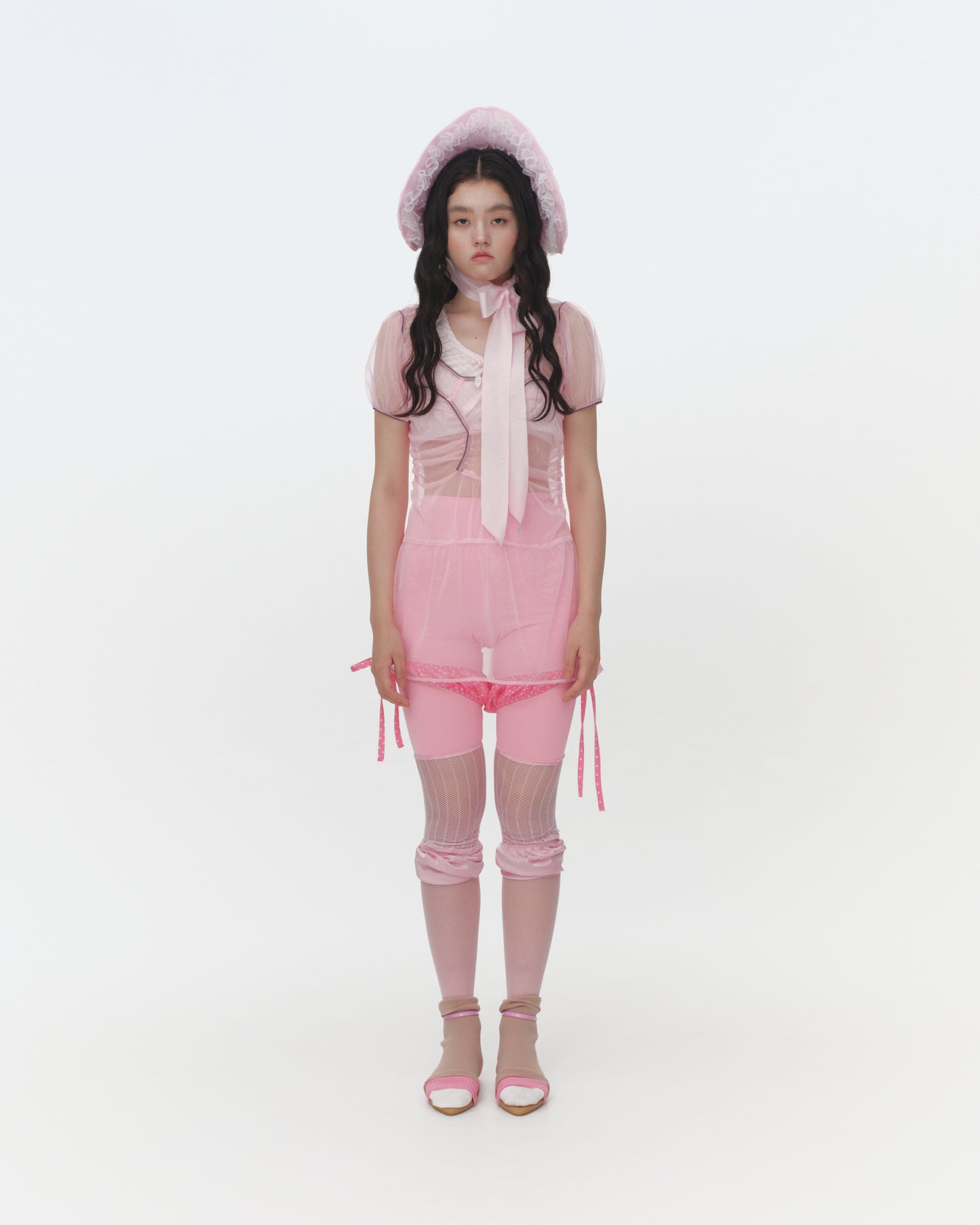 【SS26受注】Nana's Sheer Dress / Pink / JFSS26D021