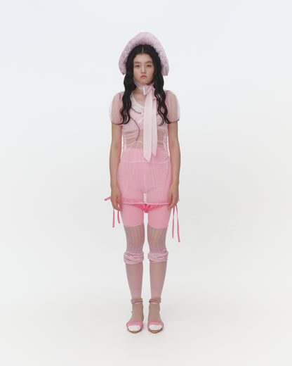 【SS26受注】Nana's Sheer Dress / Pink / JFSS26D021
