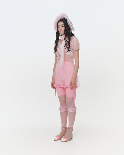 【SS26受注】Nana's Sheer Dress / Pink / JFSS26D021