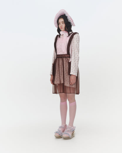 [SS26 Order] Sugar Sugar Apron / Pink-Brown / JFSS26APRON01