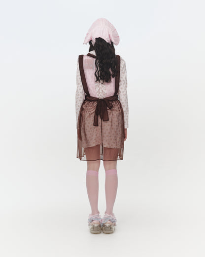 [SS26 Order] Sugar Sugar Apron / Pink-Brown / JFSS26APRON01