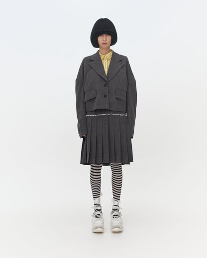 【SS26受注】Mini Shirt Stripe Dress / Yellow / MSS26D022