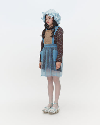 【SS26受注】Sugar Sugar Apron / Beige-Blue / JFSS26APRON01