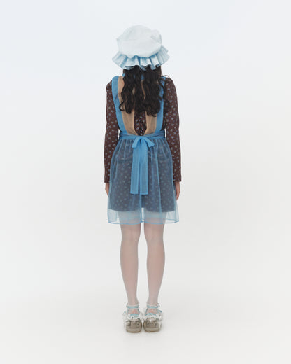 【SS26受注】Sugar Sugar Apron / Beige-Blue / JFSS26APRON01