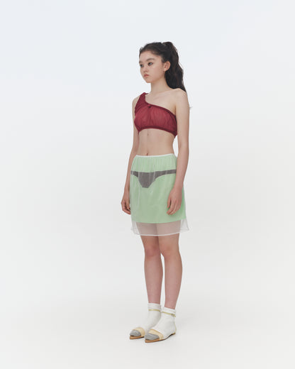 【SS26受注】Nickers Sheer Top / Wine / JFSS26T011