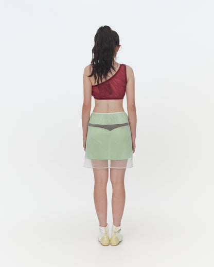 【SS26受注】Nickers Sheer Top / Wine / JFSS26T011