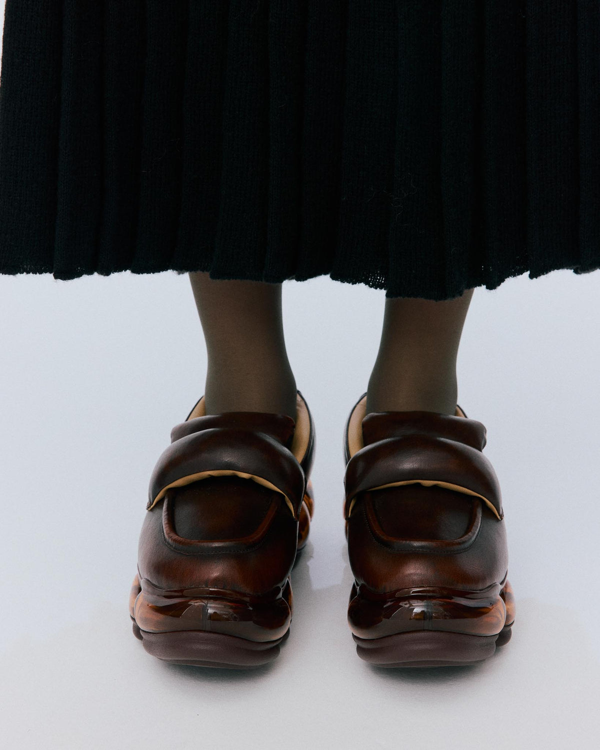 New Jewelry Puff Loafer / Brown