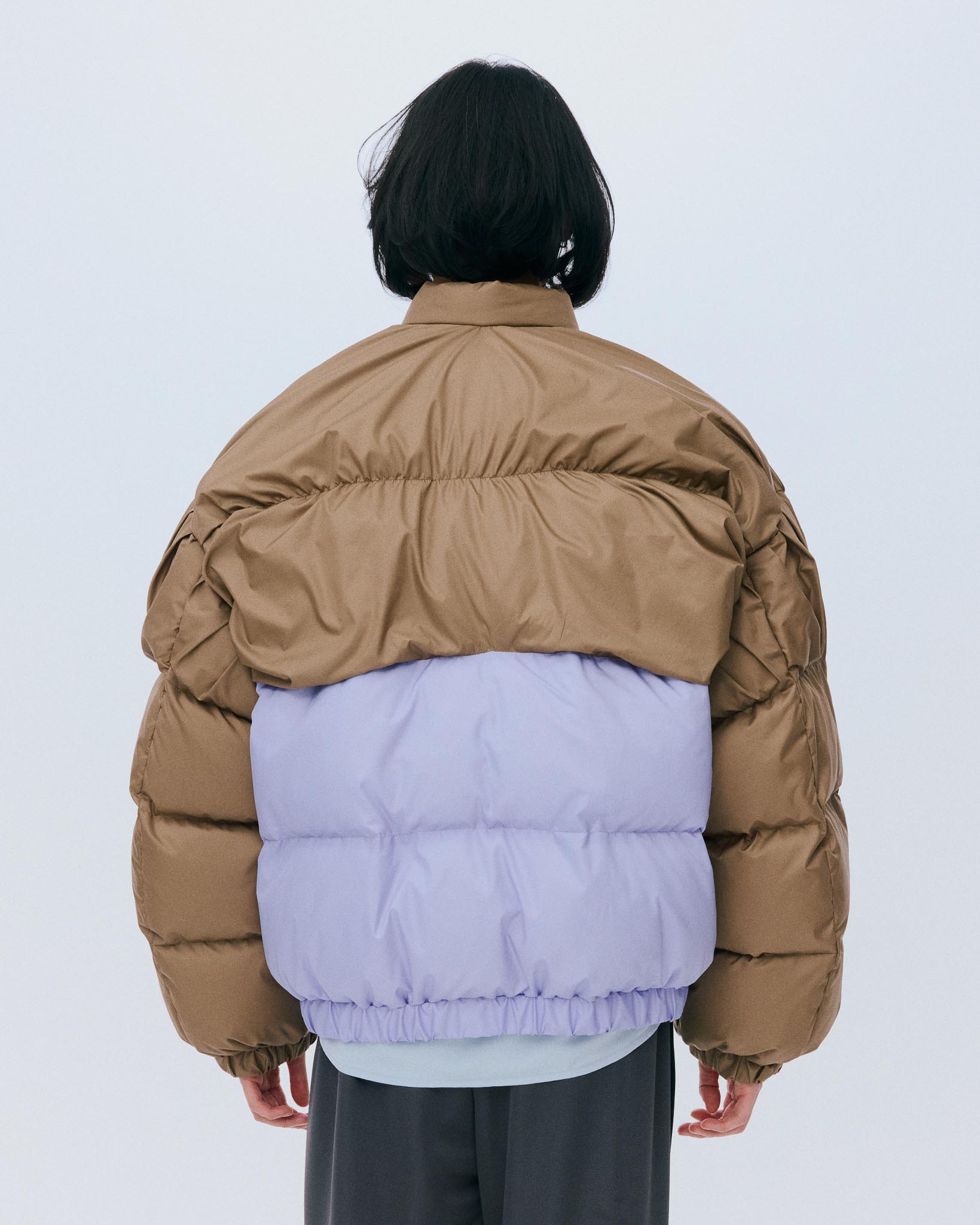 Wrinkle Down Coat / Brown – MIKIOSAKABE & JennyFax（ミキオサカベ