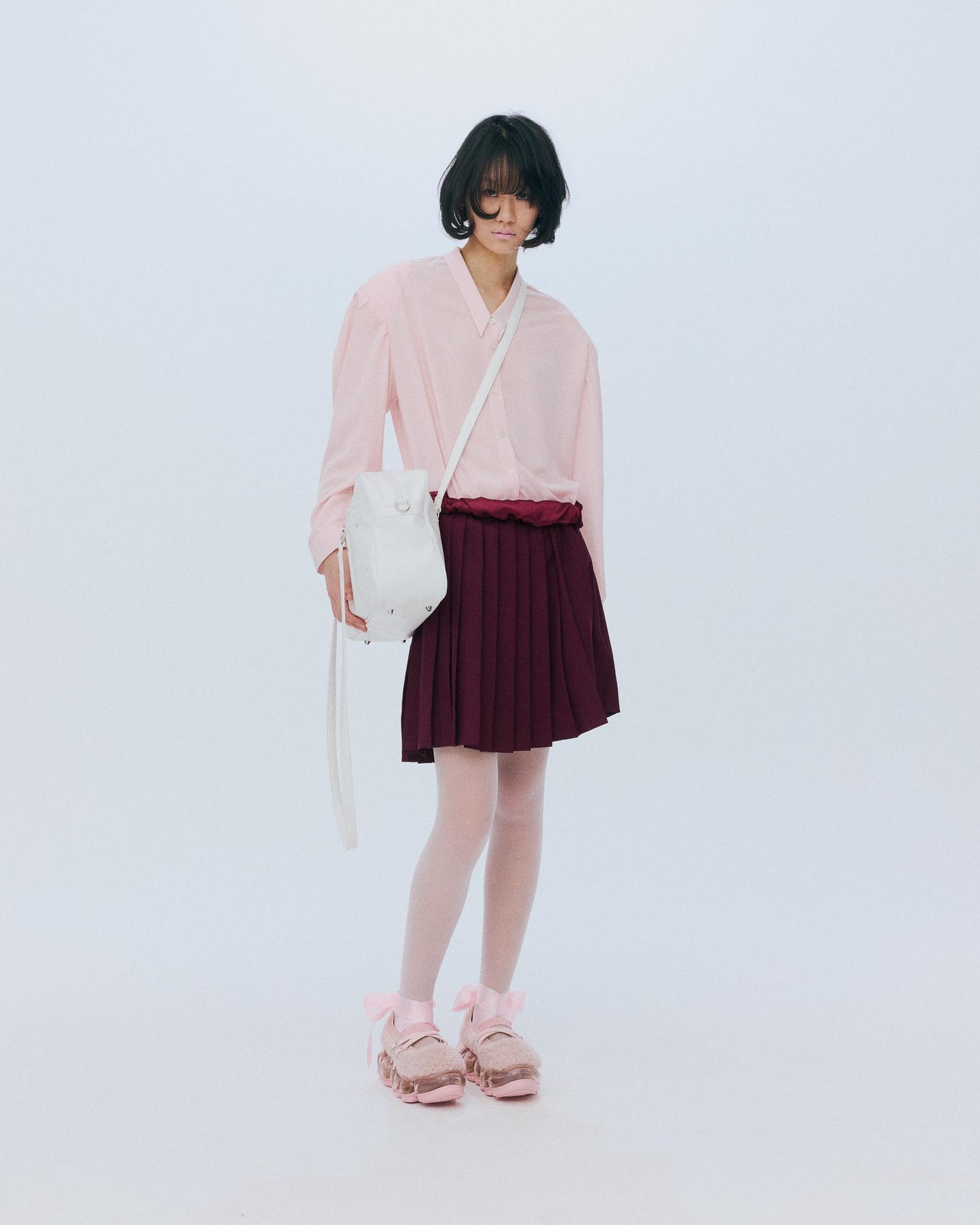 【AW26预购】Random Tuck 衬衫 / 粉色 / MSAW26B01