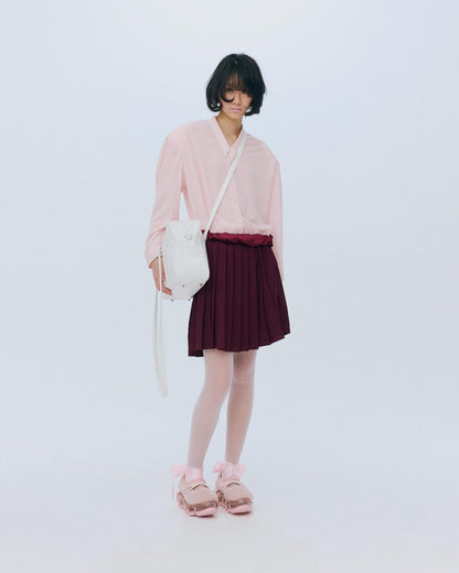 【AW26预购】Random Tuck 衬衫 / 粉色 / MSAW26B01