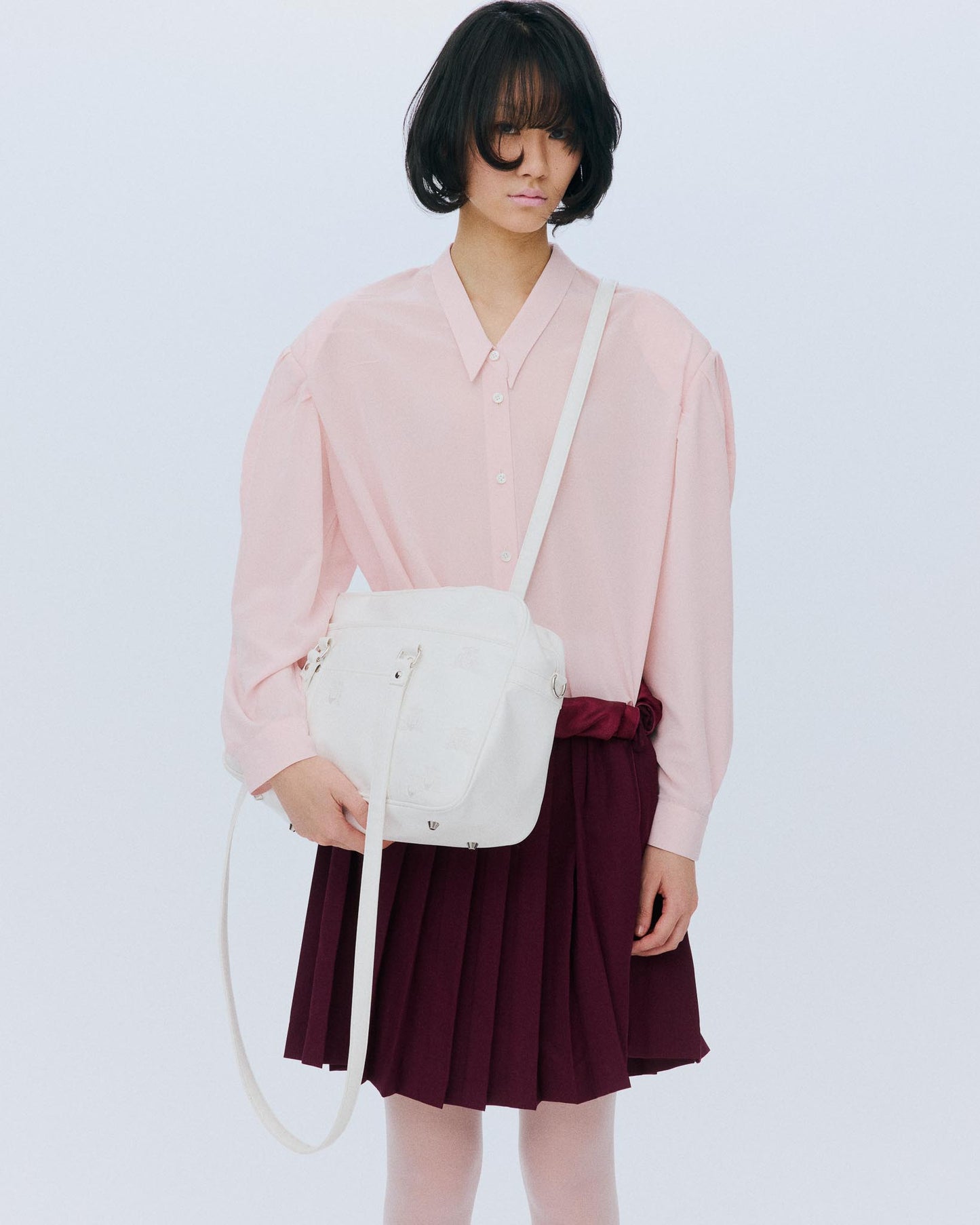 【AW26预购】Random Tuck 衬衫 / 粉色 / MSAW26B01