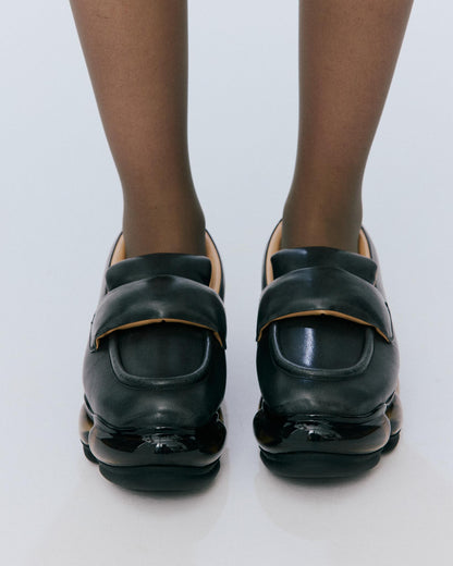 New Jewelry Puff Loafer / Black