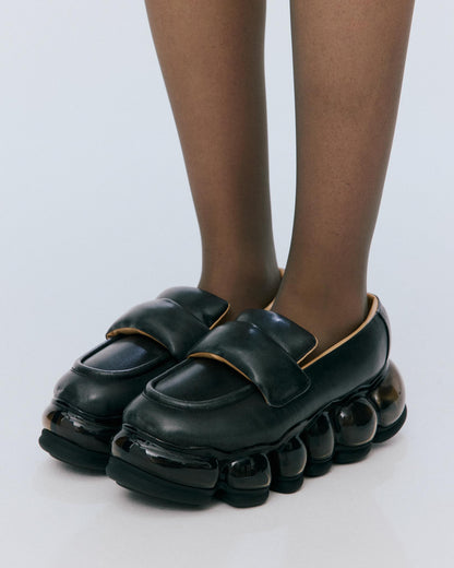 New Jewelry Puff Loafer / Black