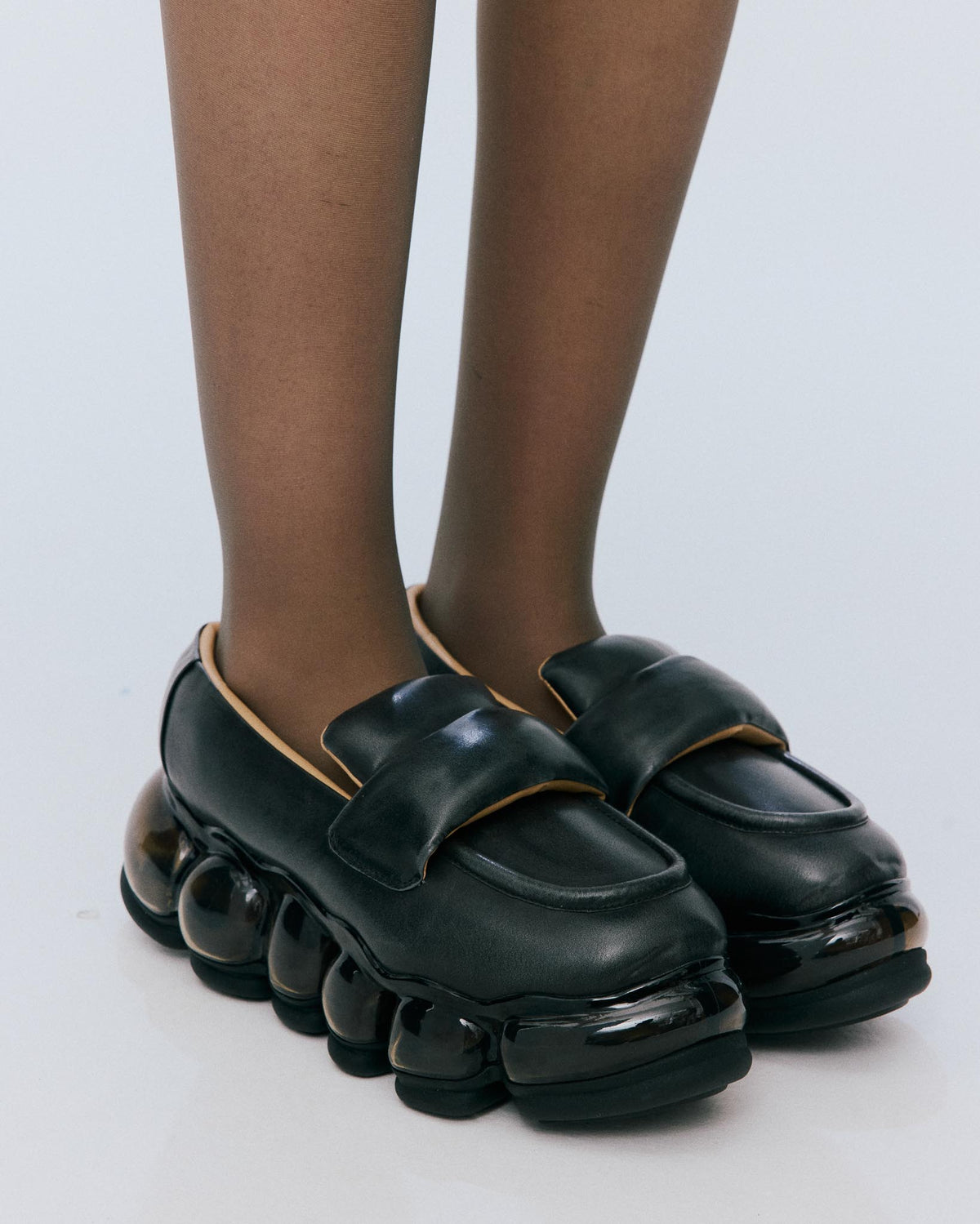 New Jewelry Puff Loafer / Black