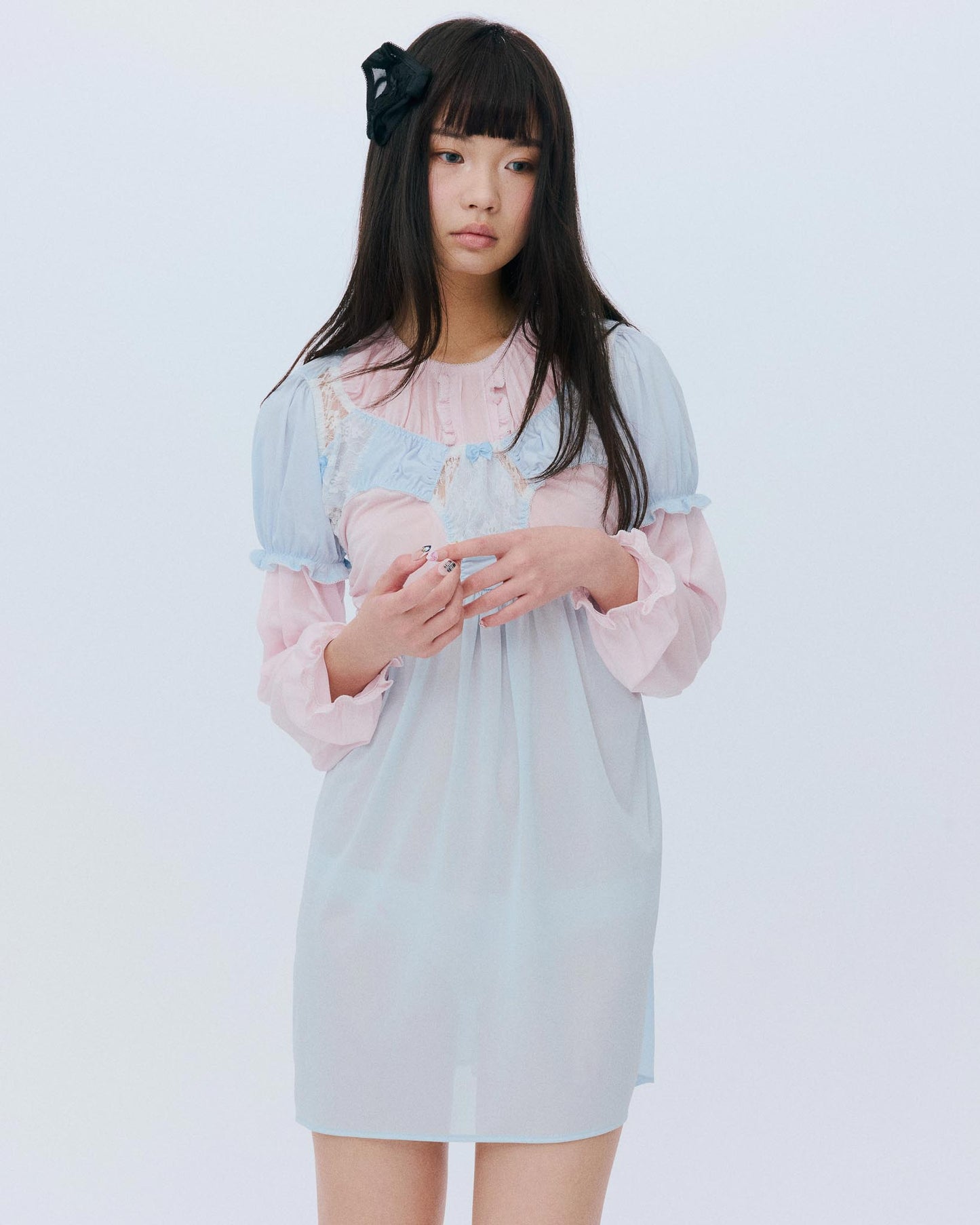 【AW26预购】洛丽塔内搭裤连衣裙 / 淡蓝色 / JFAW26D01