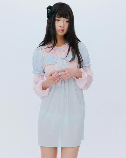 【AW26预购】洛丽塔内搭裤连衣裙 / 淡蓝色 / JFAW26D01