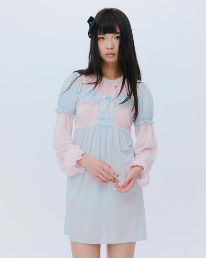 【AW26预购】洛丽塔内搭裤连衣裙 / 淡蓝色 / JFAW26D01