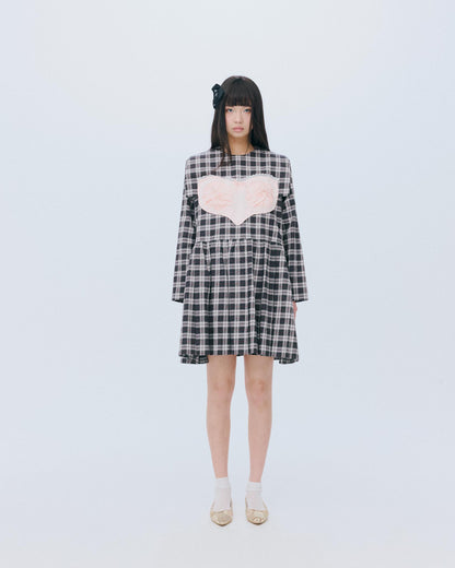[AW26 Preorder] Riri Dress Check / Black / JFAW26D02
