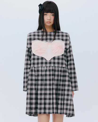 [AW26 Preorder] Riri Dress Check / Black / JFAW26D02