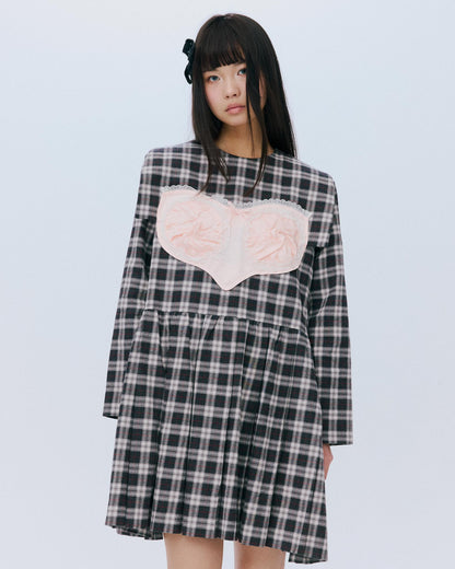 [AW26 Preorder] Riri Dress Check / Black / JFAW26D02