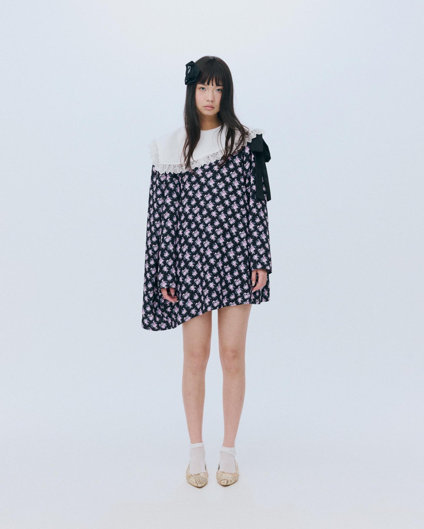 【AW26预购】Piano Girl Flower / 黑色 / JFAW26D031