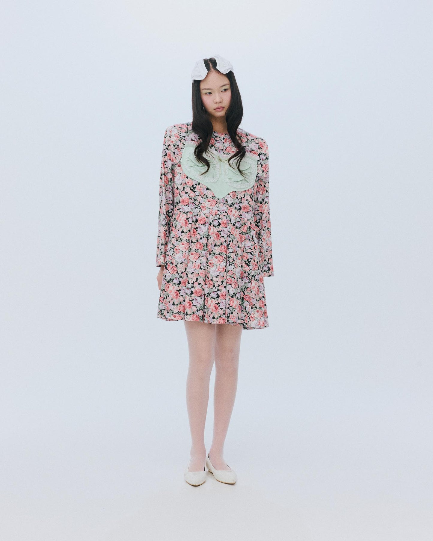 【AW26预购】Riri花朵连衣裙 / 红色 / JFAW26D021