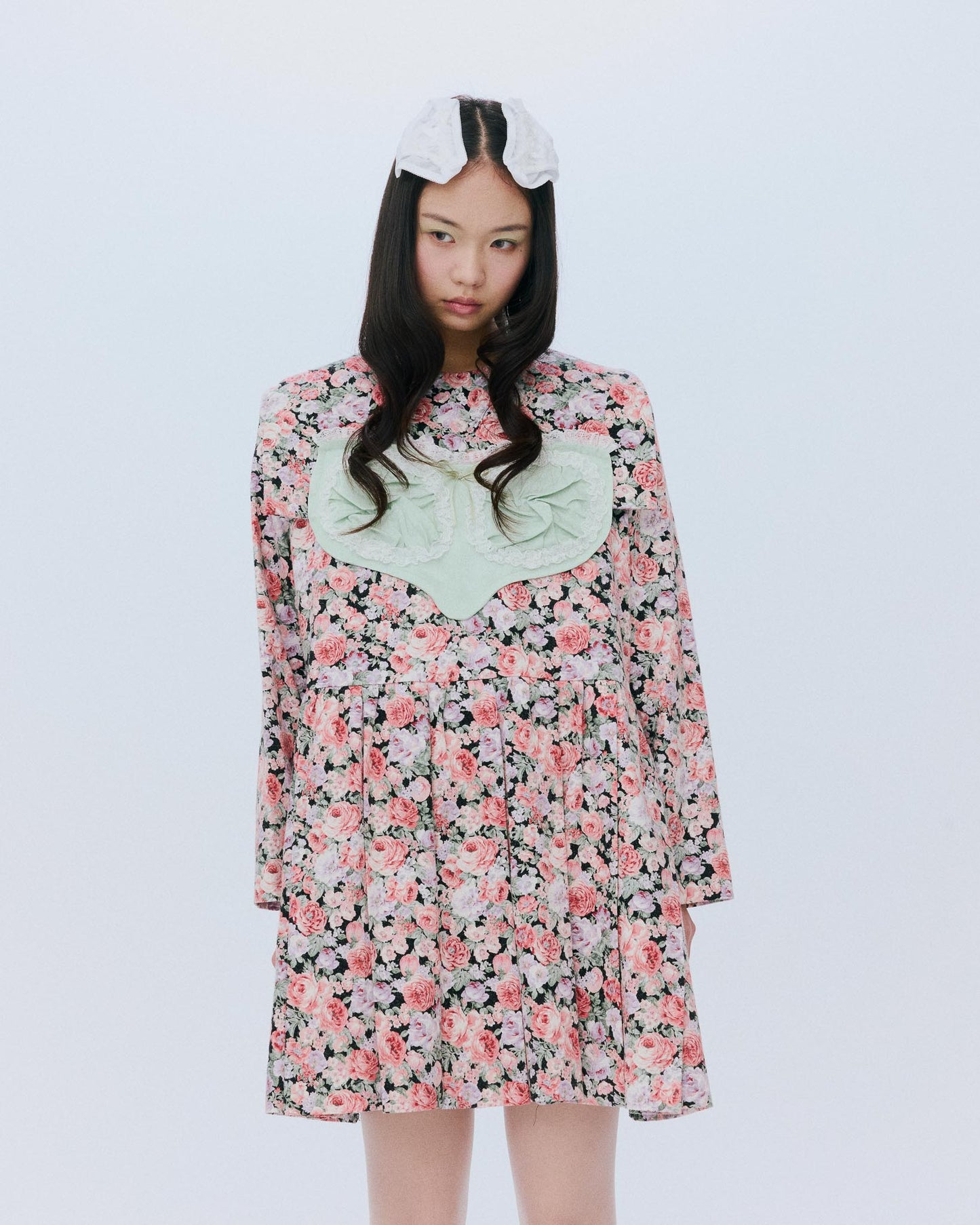 【AW26预购】Riri花朵连衣裙 / 红色 / JFAW26D021