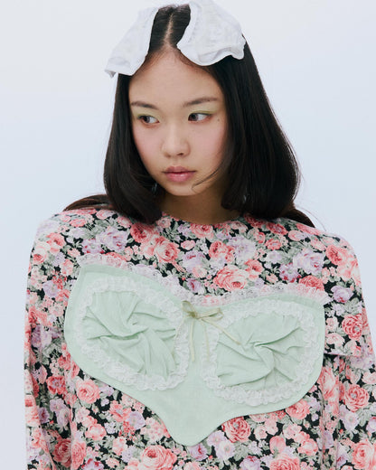 【AW26预购】Riri花朵连衣裙 / 红色 / JFAW26D021