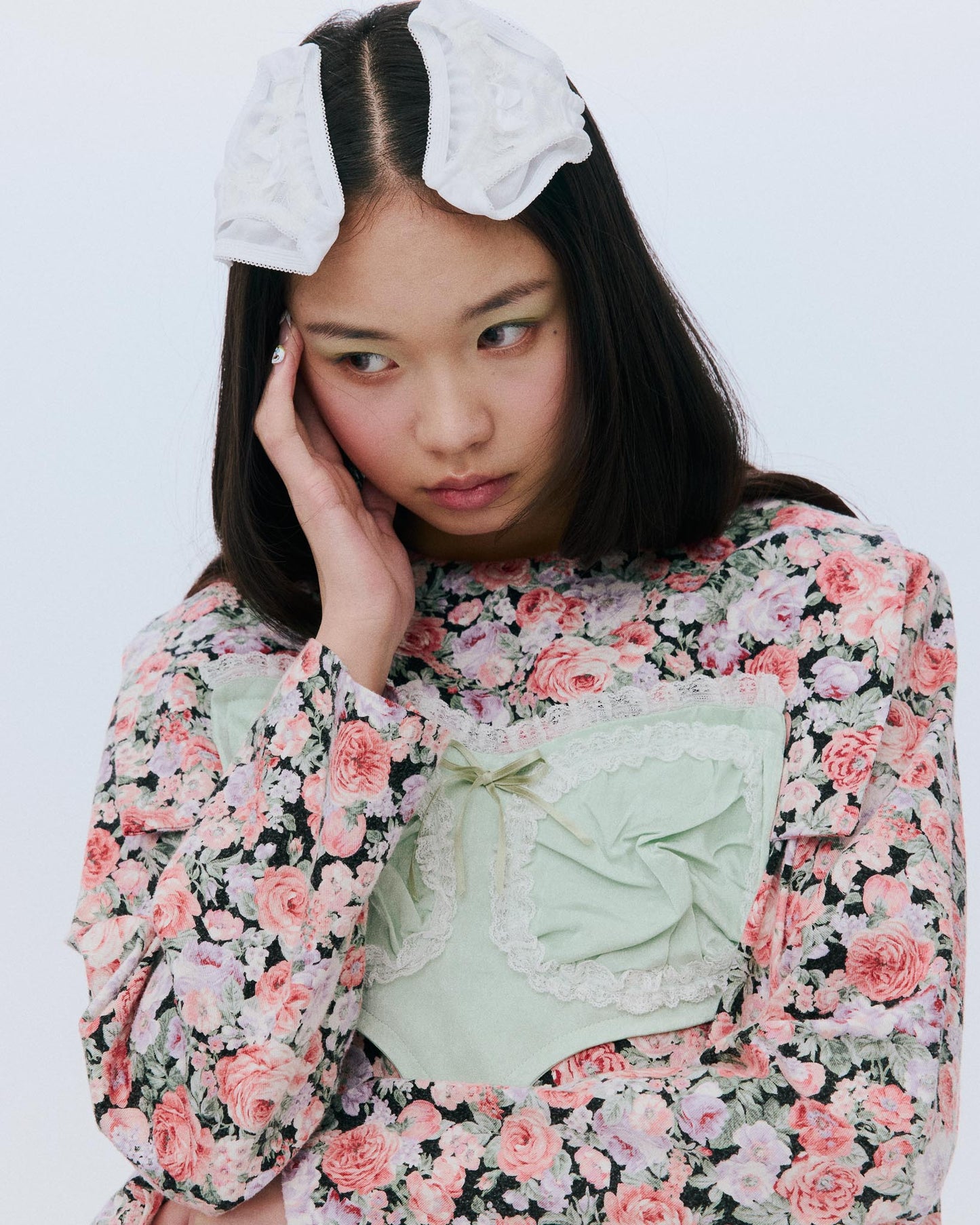 【AW26预购】Riri花朵连衣裙 / 红色 / JFAW26D021