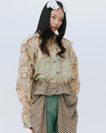 【AW26预购】卡通军事风 / 米色 / JFAW26B02