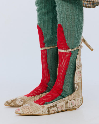 【AW26预购】半身裙 & 连裤袜 / 绿色 / JFAW26P02