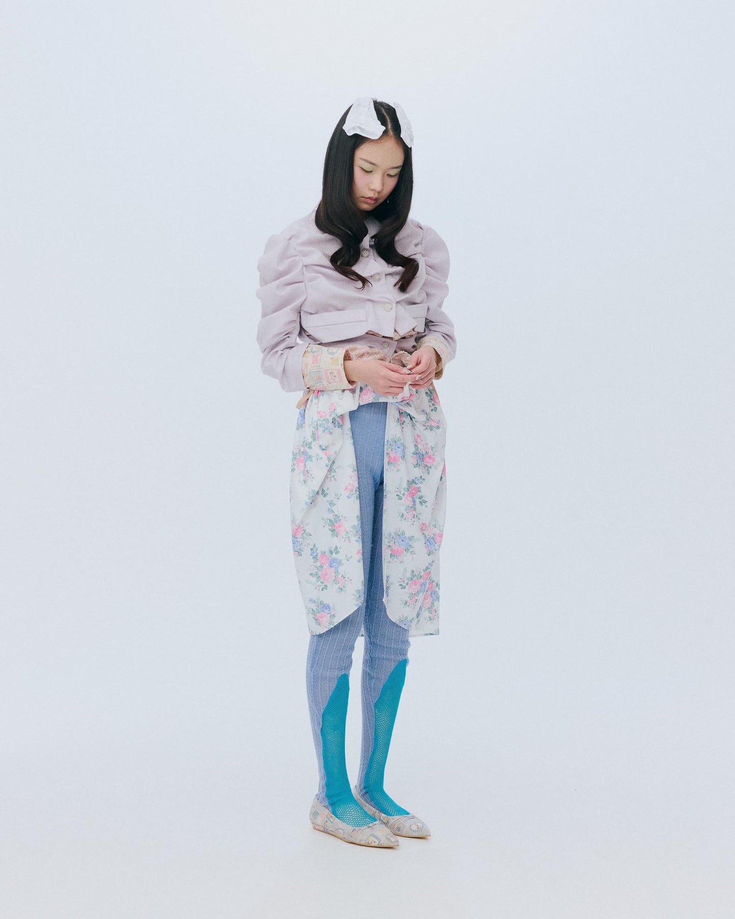 Skirt & Tights / Blue