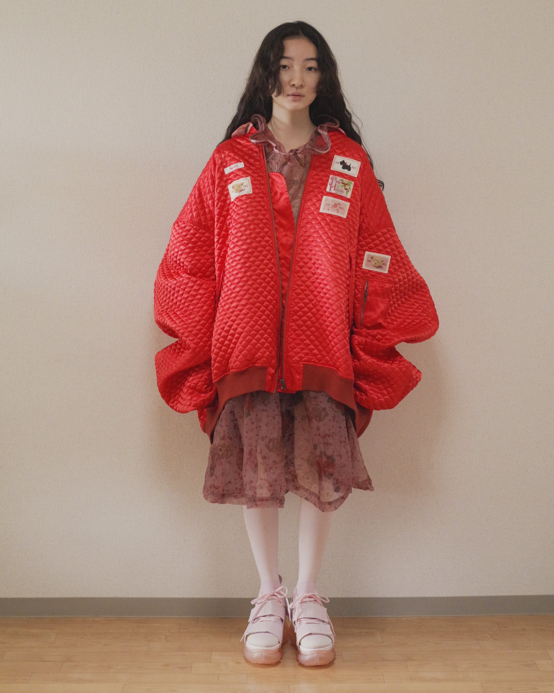 4XL Quilting Blouson / Red / MIKIOSAKABE × PINK HOUSE 