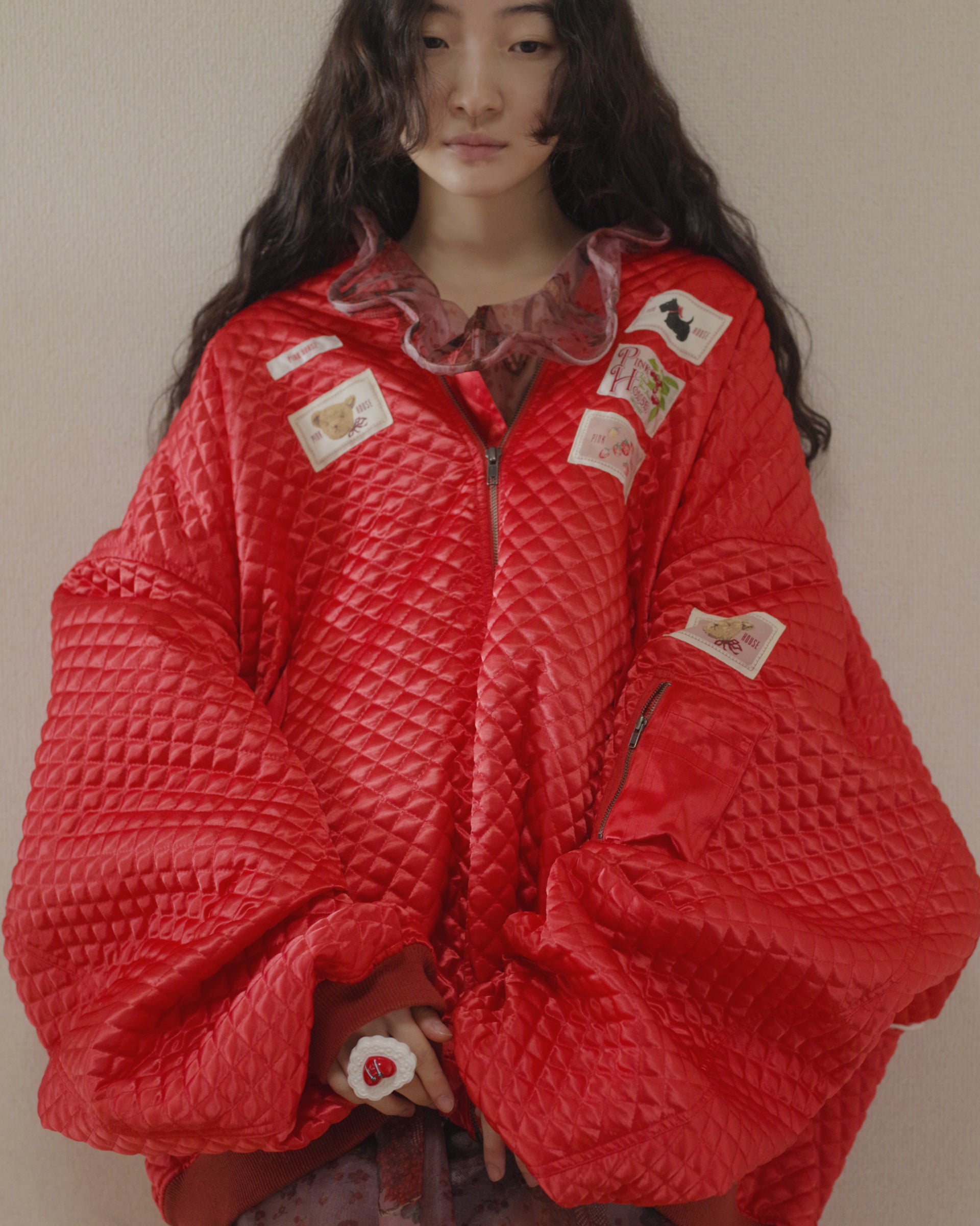 4XL Quilting Blouson / Red / MIKIOSAKABE × PINK HOUSE 