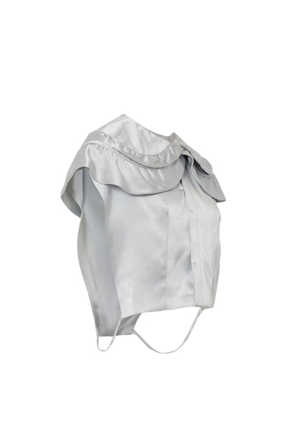 Double Collar Blouse / White