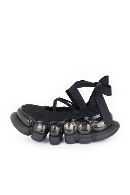 Jewelry Ark Lace Ballet Shoes Cloth Ribbon / Black