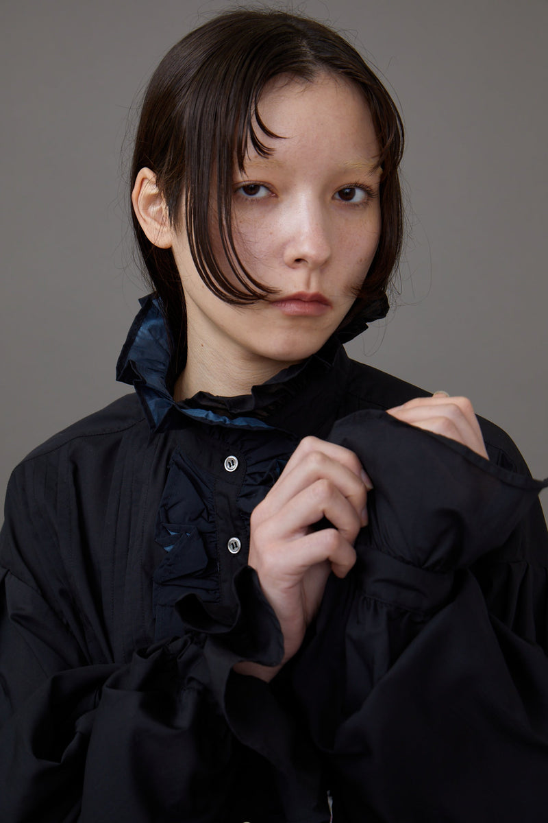 種類豊富な品揃え JILTU blouse(black) frill ジルチュ petit シャツ