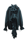 Long Frill Collar Blouse / Green