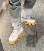 New "Jewelry" High Shoes / Yellow Gray