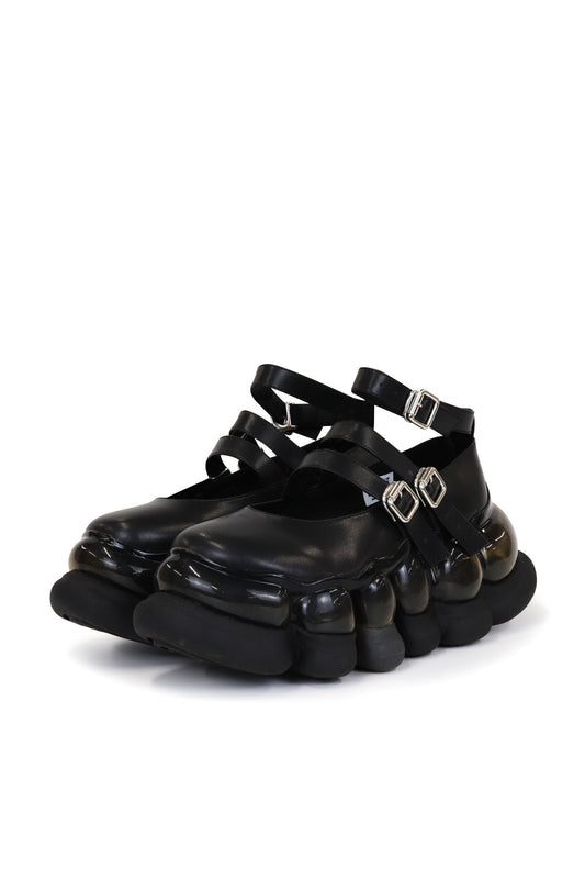 "Jewelry" Ark Three Straps Mary Jane / Black
