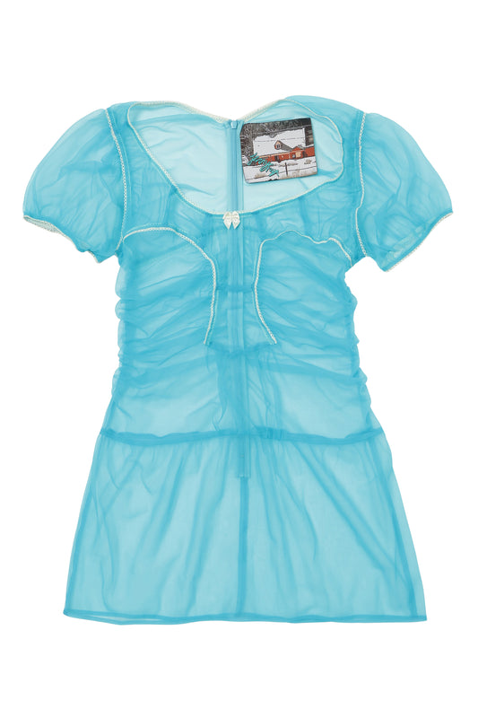 [SS26 Pre-order] Nana's Sheer Dress / Blue / JFSS26D021