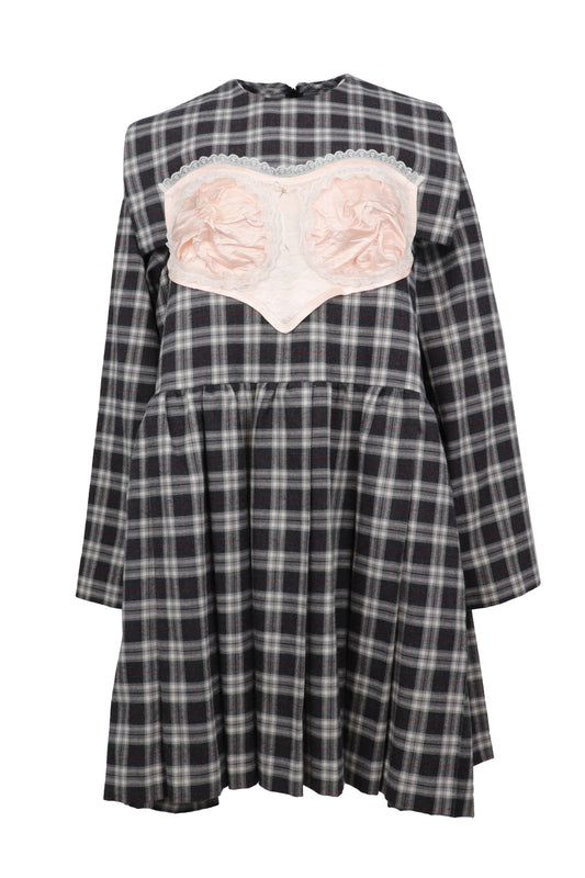 【AW26受注】Riri Dress Check / Black / JFAW26D02