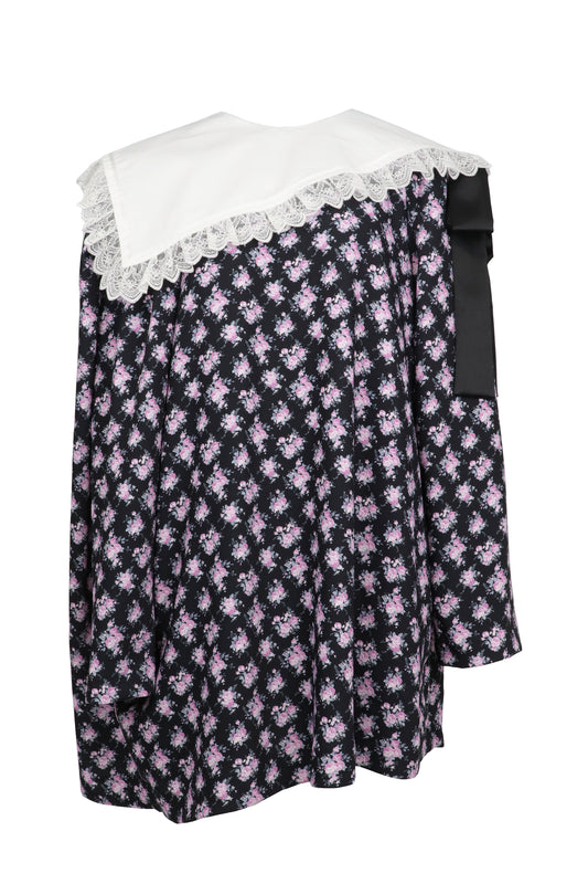 【AW26受注】Piano Girl Flower / Black / JFAW26D031