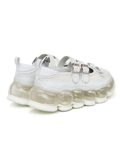 New "Jewelry" Mary Jane Sugar / White