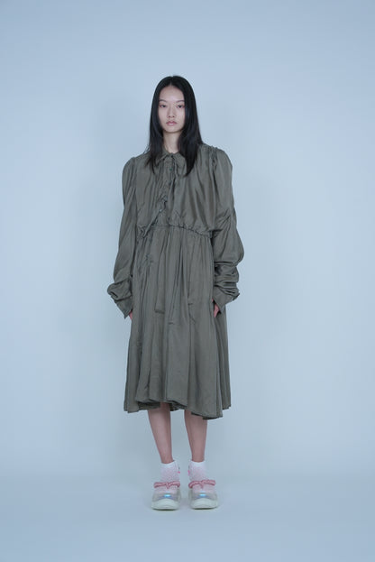 【SS27受注】Windy Dress / Khaki / MSS27D01
