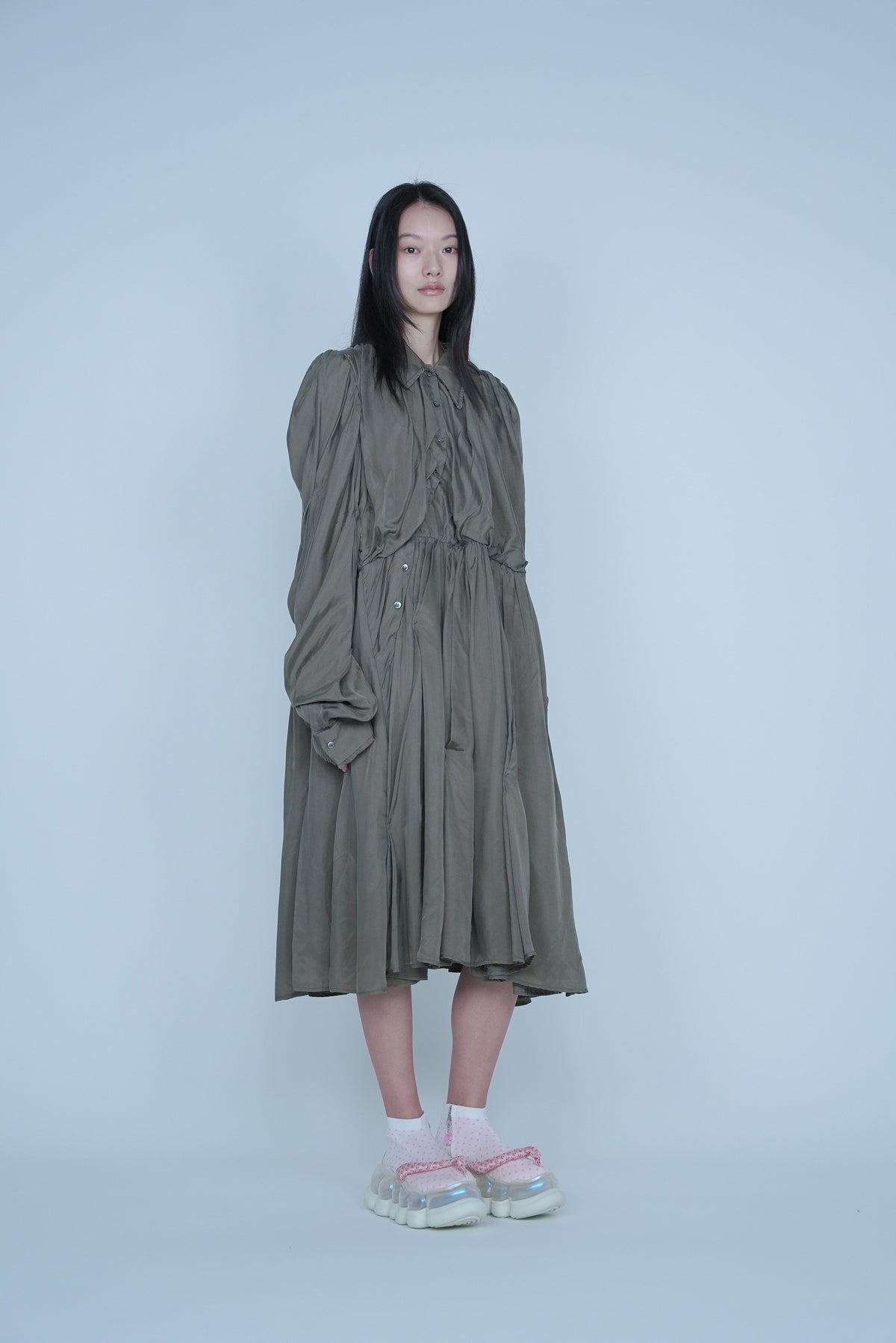【SS27受注】Windy Dress / Khaki / MSS27D01