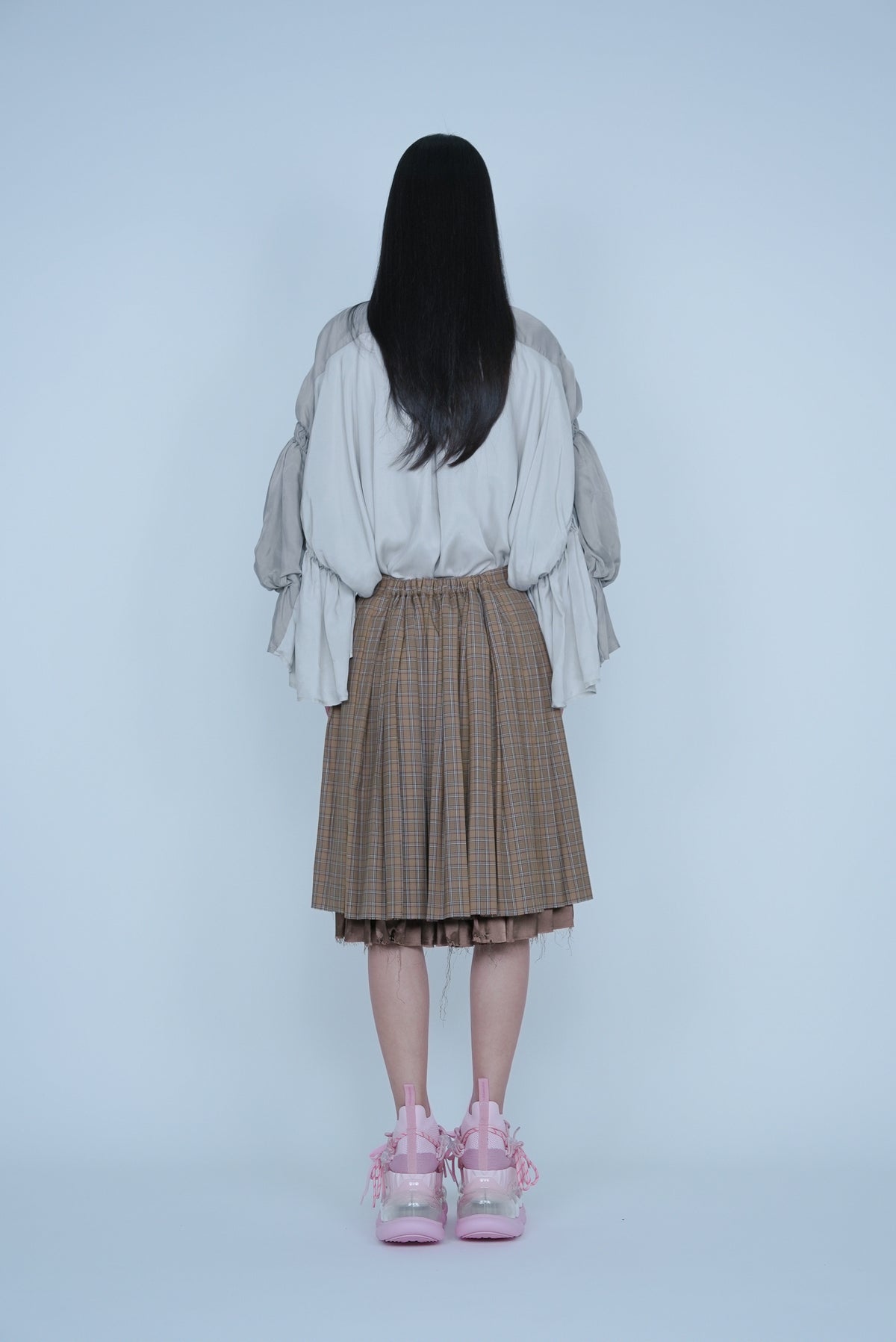 【SS27受注】Double Puff Sleeve Shirt / Beige / MSS27B021